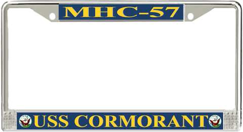 USS Cormorant MHC-57 License Plate Frame