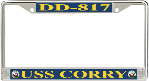 USS Corry DD-817 License Plate Frame