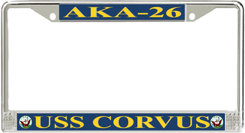 USS Corvus AKA-26 License Plate Frame