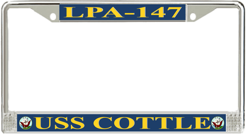 USS Cottle LPA-147 License Plate frame