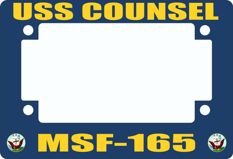 USS Counsel MSF-165 Motorcycle Frame