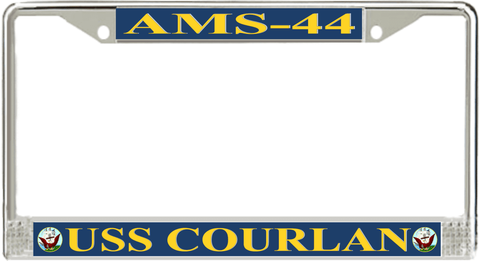 USS Courlan AMS-44 License Plate Frame