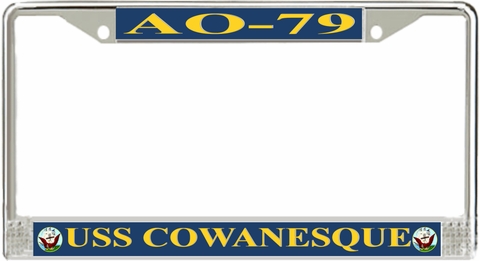 USS Cowanesque AO-79 License Plate Frame