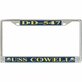 USS Cowell DD-547 License Plate Frame