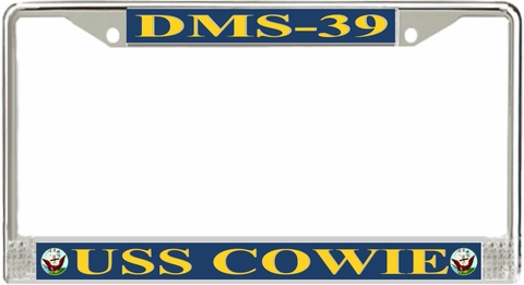 USS Cowie DMS-39 License Plate Frame