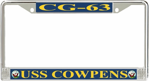 USS Cowpens CG-63 License Plate Frame