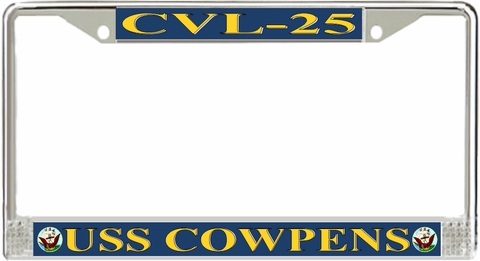 USS Cowpens CVL-25 License Plate Frame