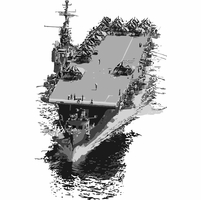 USS Cowpens CVL-25 Merchandise Thumbnail Illustration
