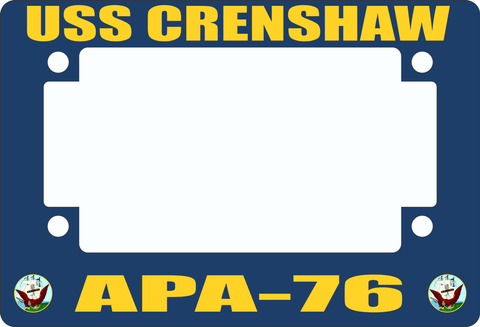 USS Crenshaw APA-76 Motorcycle Frame
