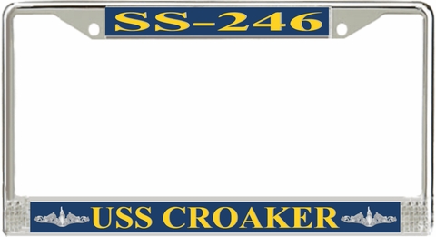 USS Croaker SS-246 License Plate Frame