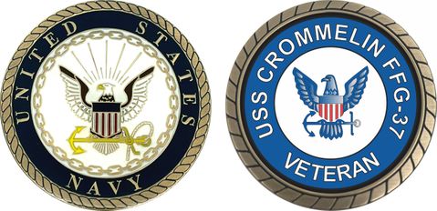 USS Crommelin FFG-37 Veteran Challenge Coin