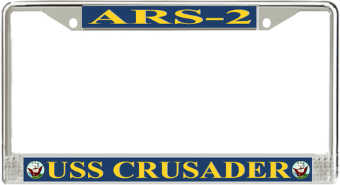 USS Crusader ARS-2 License Plate Frame
