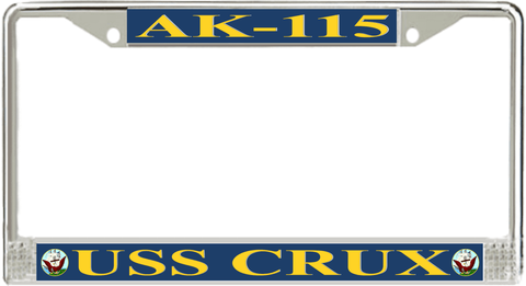 USS Crux AK-115 License Plate Frame