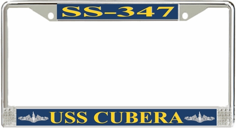 USS Cubera SS-347 License Plate Frame