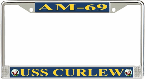 USS Curlew AM-69 License Plate Frame