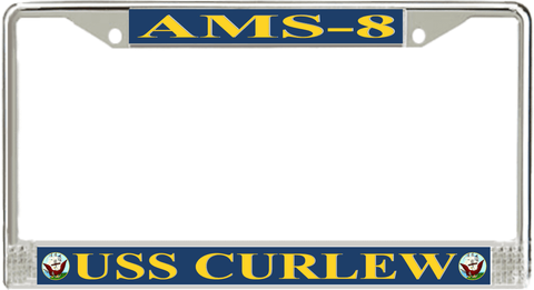 USS Curlew AMS-8 License Plate Frame