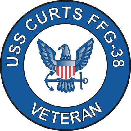 USS Curts FFG-38 Veteran Decal Sticker