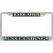 USS Cushing DD-985 License Plate Frame