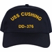 USS Cushing DD-985 Text-Only Embroidered Cap