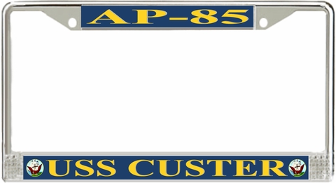 USS Custer AP-85 License Plate Frame