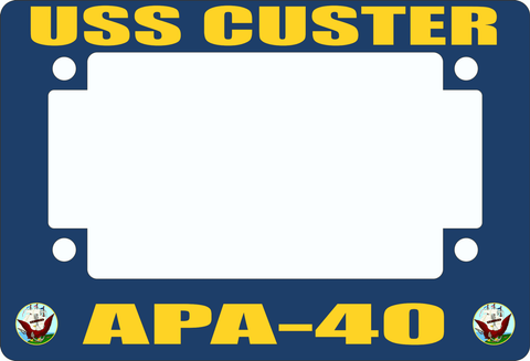 USS Custer APA-40 Motorcycle Frame