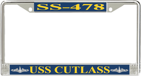 USS Cutlass SS-478 License Plate Frame