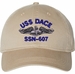 USS Dace SSN-607 with Dolphins Unstructured Dad Cap