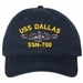 USS Dallas SSN-700 with Dolphins Unstructured Dad Cap