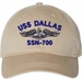 USS Dallas SSN-700 with Dolphins Unstructured Dad Cap