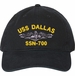 USS Dallas SSN-700 with Dolphins Unstructured Dad Cap