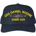 USS Daniel Boone SSBN-629 Custom Embroidered Cap