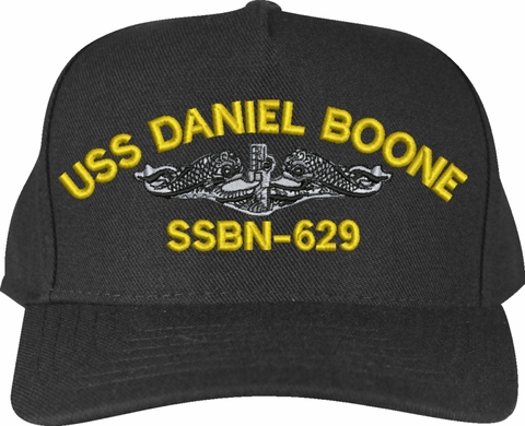 USS Daniel Boone SSBN-629 Custom Embroidered Cap