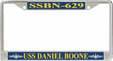 USS Daniel Boone SSBN-629 License Plate Frame