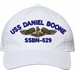 USS Daniel Boone SSBN-629 with Dolphins Unstructured Dad Cap