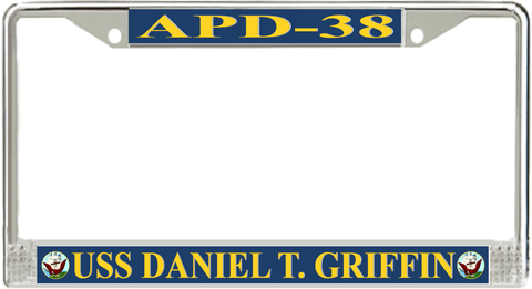 USS Daniel T. Griffin APD-38 License Plate Frame