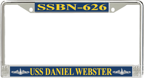 USS Daniel Webster SSBN-626 License Plate Frame