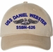 USS Daniel Webster SSBN-626 with Dolphins Unstructured Dad Cap