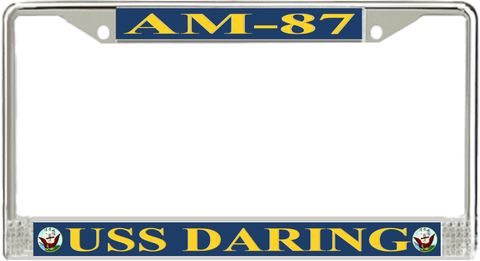 USS Daring AM-87 License Plate Frame
