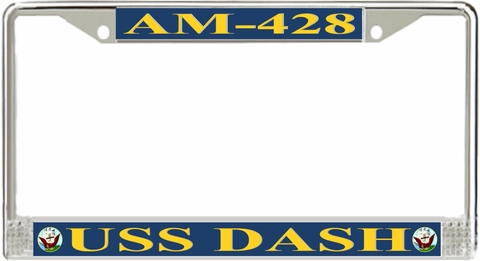 USS Dash AM-428 License Plate Frame