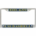 USS Dashiell DD-659 License Plate Frame