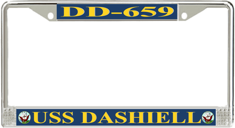 USS Dashiell DD-659 License Plate Frame