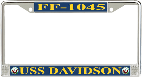 USS Davidson FF-1045 License Plate Frame