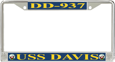 USS Davis DD-937 License Plate Frame