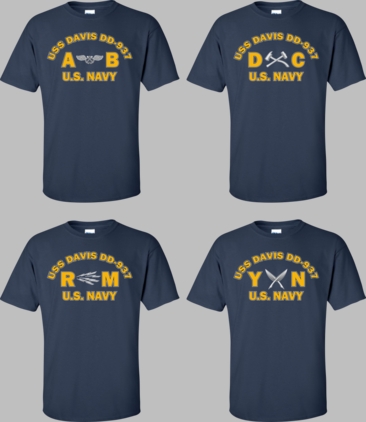 USS DAVIS DD-937 Rates Apparel