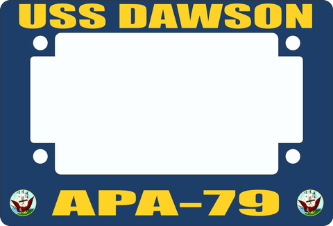 USS Dawson APA-79 Motorcycle Frame