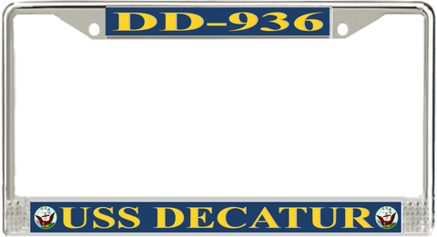 USS Decatur DD-936 License Plate Frame