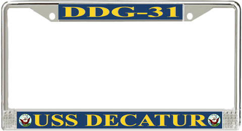 USS Decatur DDG-31 License Plate Frame