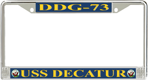 USS Decatur DDG-73 License Plate Frame