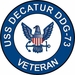 USS Decatur DDG-73 Veteran Decal Sticker