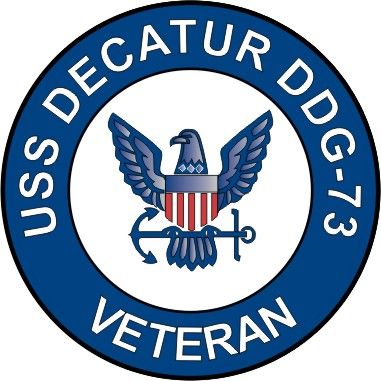 USS Decatur DDG-73 Veteran Decal Sticker